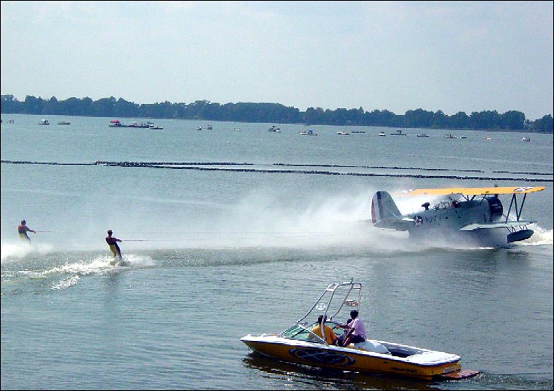 Duck towing Skiers for Cypress Gardens Show!