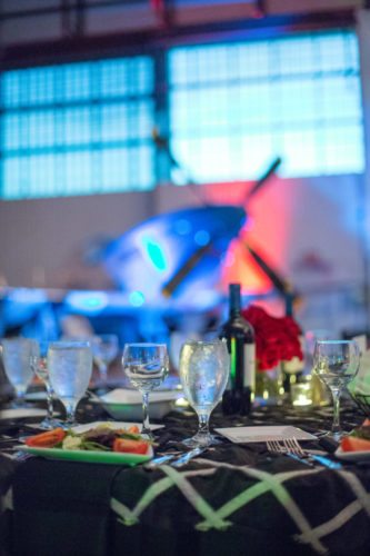 Catered Salad with Specialty Triangular Plate Shape