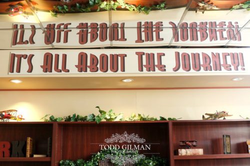 Wall Sign displaying "It's All About The Journey"