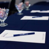 School Room Tables with Fantasy of Flight Pen and Paper